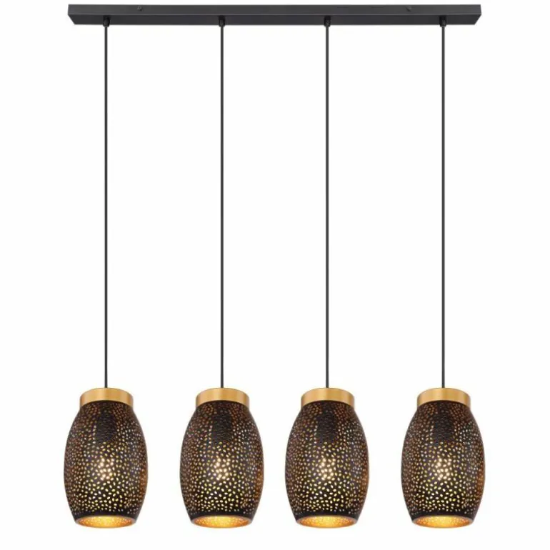 Suspension Globo NARRI Or, 4 lumières