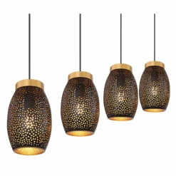 Suspension Globo NARRI Or, 4 lumières