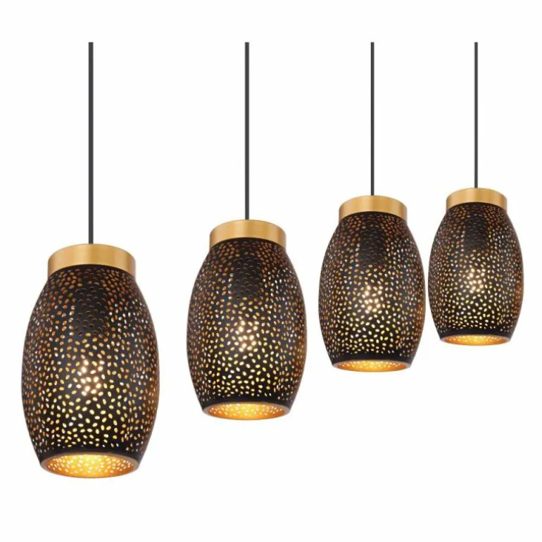 Suspension Globo NARRI Or, 4 lumières