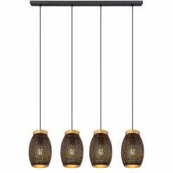 Suspension Globo NARRI Or, 4 lumières