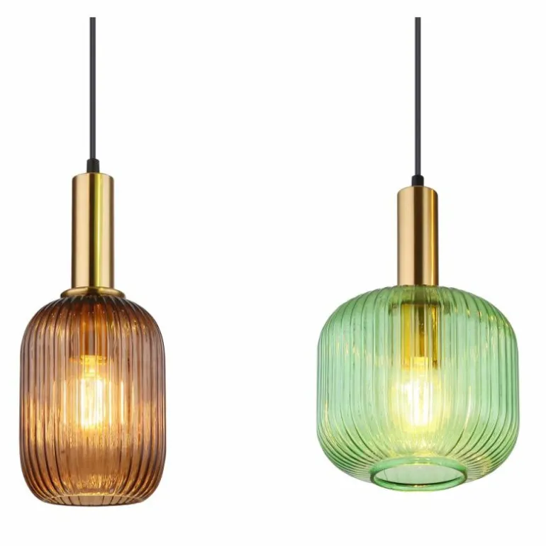 Suspension Globo NORMY Laiton, 4 lumières