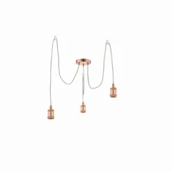 Suspension Globo OLIVER Cuivre, 3 lumières
