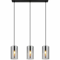 Suspension Globo OLLY Noir, 3 lumières