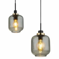 Suspension Globo OTHMAR Bronze, Noir, 4 lumières