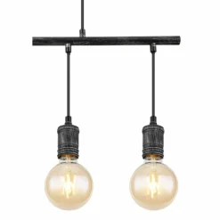 Suspension Globo OTTILIE Brun foncé, Nickel mat, 4 lumières