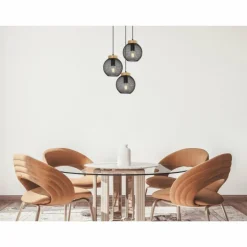 Suspension Globo PABLO Noir, 3 lumières