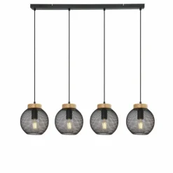 Suspension Globo PABLO Noir, 4 lumières