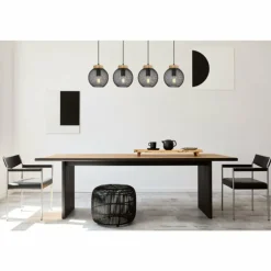 Suspension Globo PABLO Noir, 4 lumières