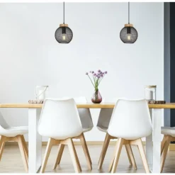 Suspension Globo PABLO Noir, 1 lumière