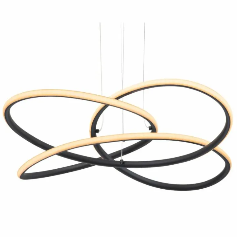 Suspension Globo PANDA LED Noir, 1 lumière