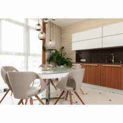 Suspension Globo POTTER Laiton, Noir, 5 lumières