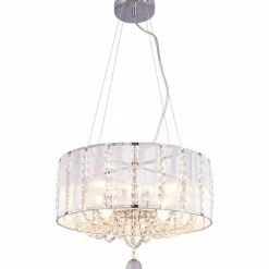 Suspension Globo RADAR Chrome, 4 lumières