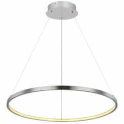 Suspension Globo RALPH LED Nickel mat, 1 lumière