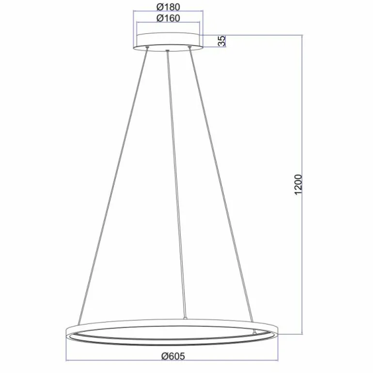 Suspension Globo RALPH LED Nickel mat, 1 lumière