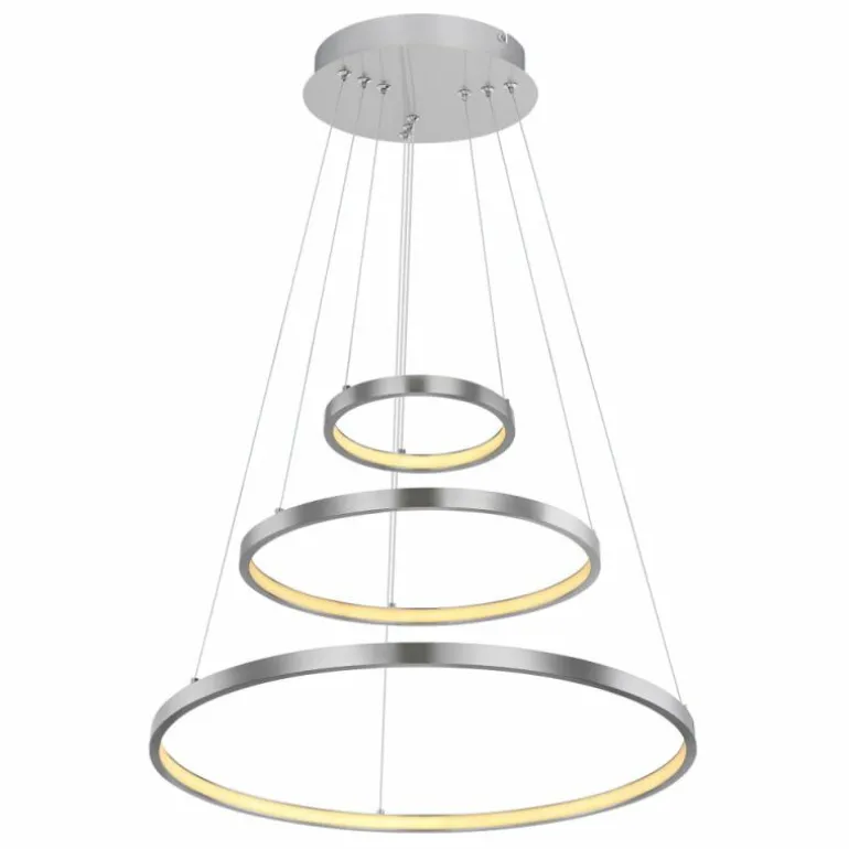 Suspension Globo RALPH LED Nickel mat, 1 lumière