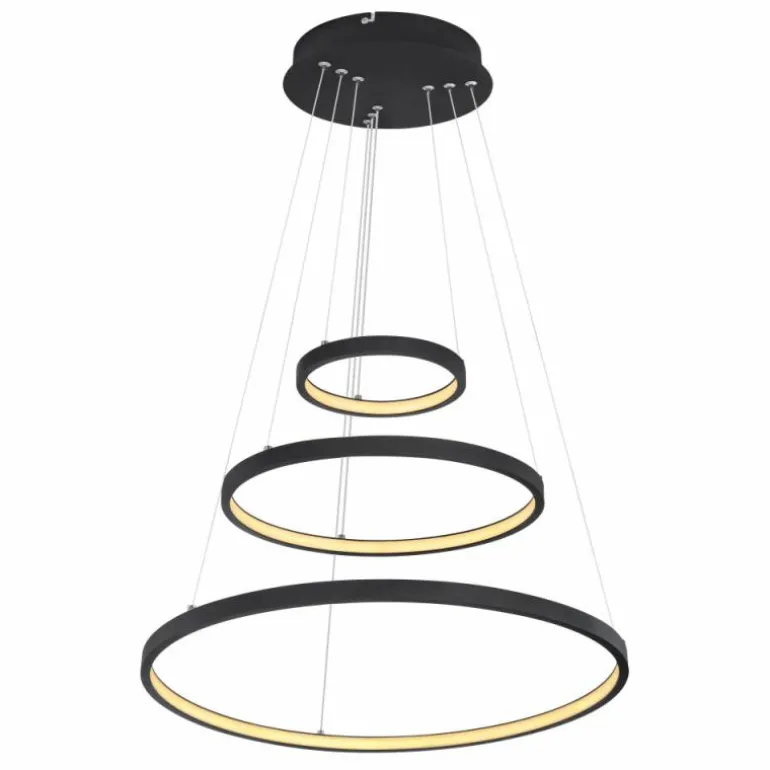 Suspension Globo RALPH LED Noir, 1 lumière