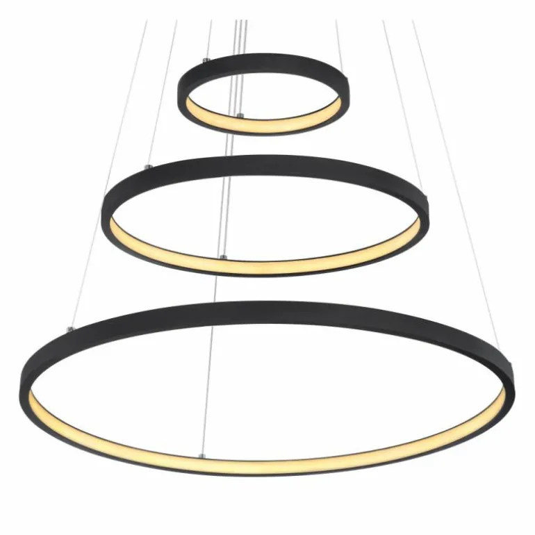 Suspension Globo RALPH LED Noir, 1 lumière