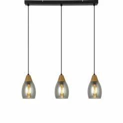 Suspension Globo REID Noir, 3 lumières