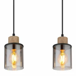 Suspension Globo REID Noir, 4 lumières