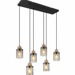 Suspension Globo REID Noir, 6 lumières