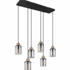 Suspension Globo REID Noir, 6 lumières