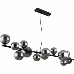 Suspension Globo RIHA LED Noir, 13 lumières