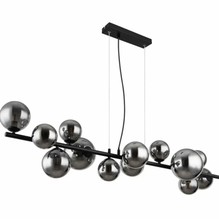 Suspension Globo RIHA LED Noir, 13 lumières