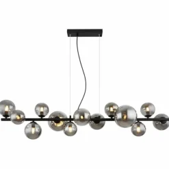 Suspension Globo RIHA LED Noir, 13 lumières