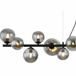Suspension Globo RIHA LED Noir, 13 lumières