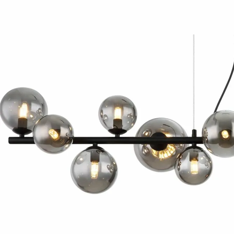 Suspension Globo RIHA LED Noir, 13 lumières