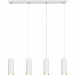 Suspension Globo ROBBY Blanc, 4 lumières