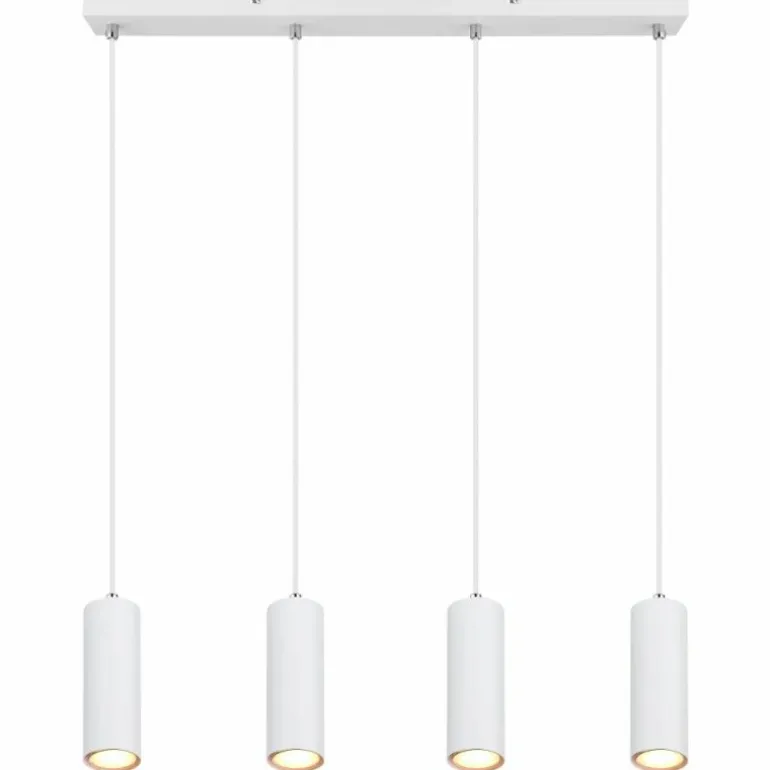 Suspension Globo ROBBY Blanc, 4 lumières