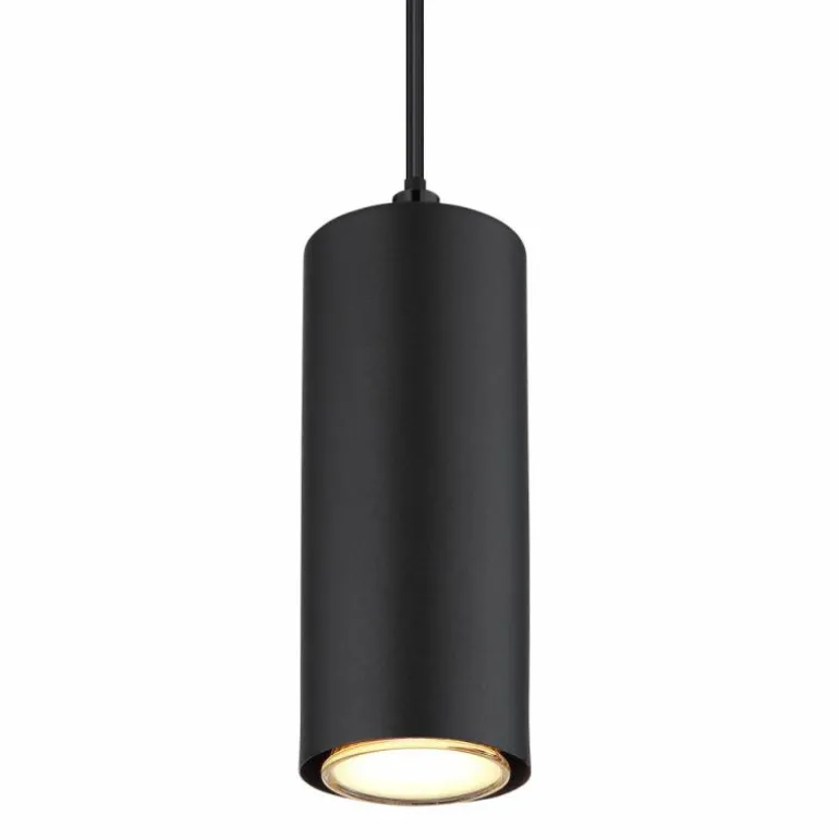 Suspension Globo ROBBY Couleur bois, Noir, 1 lumière