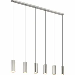 Suspension Globo ROBBY Nickel mat, 6 lumières