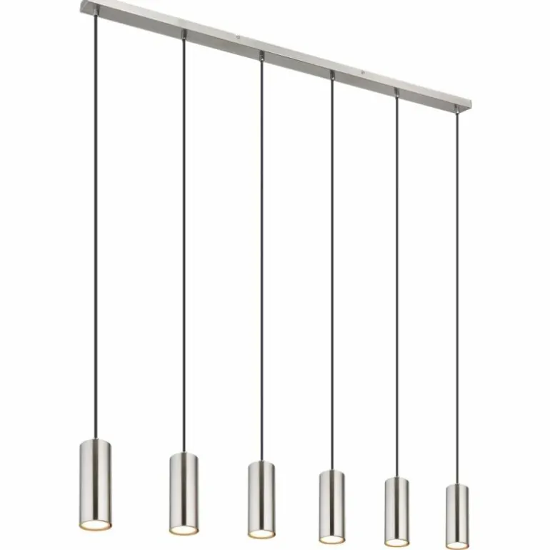 Suspension Globo ROBBY Nickel mat, 6 lumières