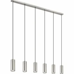 Suspension Globo ROBBY Nickel mat, 6 lumières