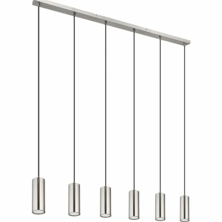 Suspension Globo ROBBY Nickel mat, 6 lumières