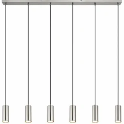 Suspension Globo ROBBY Nickel mat, 6 lumières