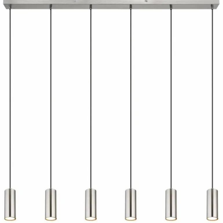 Suspension Globo ROBBY Nickel mat, 6 lumières