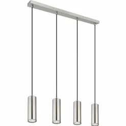 Suspension Globo ROBBY Nickel mat, 4 lumières