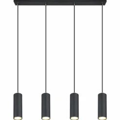 Suspension Globo ROBBY Noir, 4 lumières