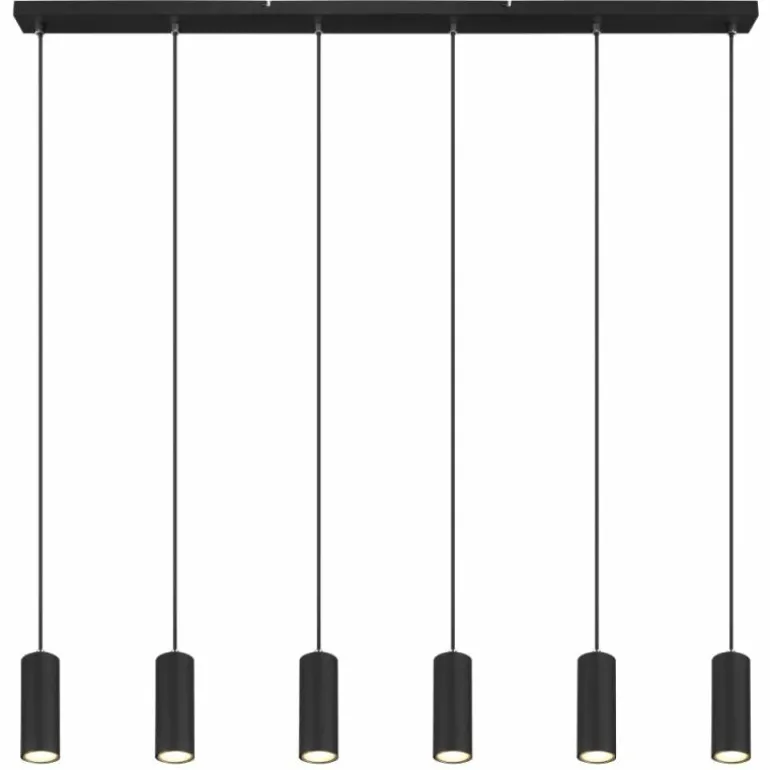 Suspension Globo ROBBY Noir, 6 lumières