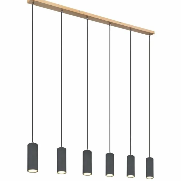 Suspension Globo ROBBY Noir, 6 lumières