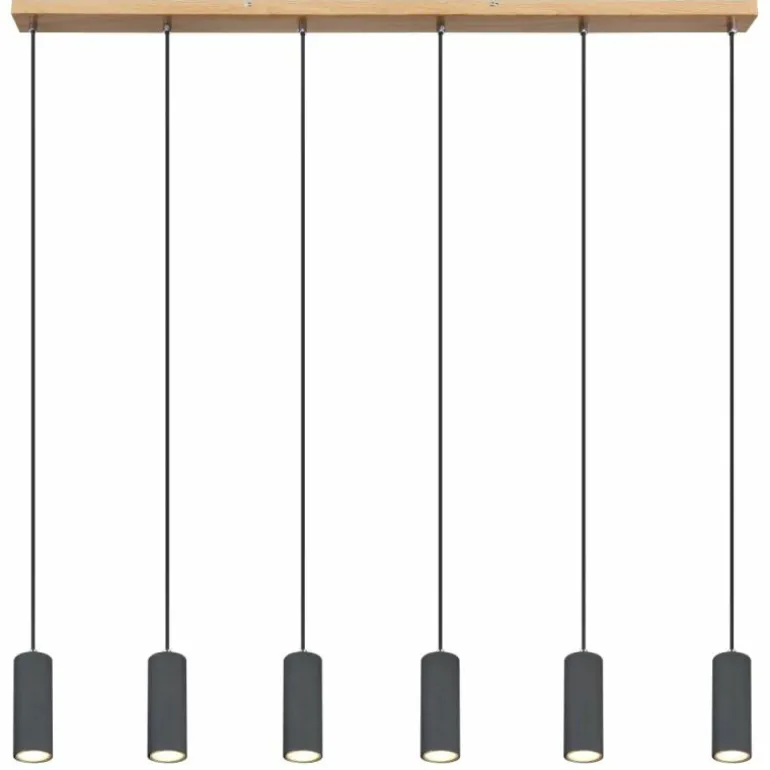 Suspension Globo ROBBY Noir, 6 lumières