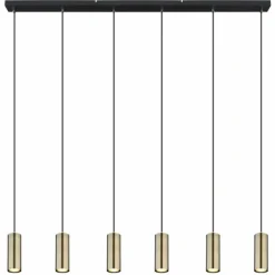 Suspension Globo ROBBY Noir, 6 lumières