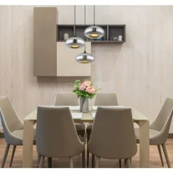 Suspension Globo SELLY Noir, 3 lumières