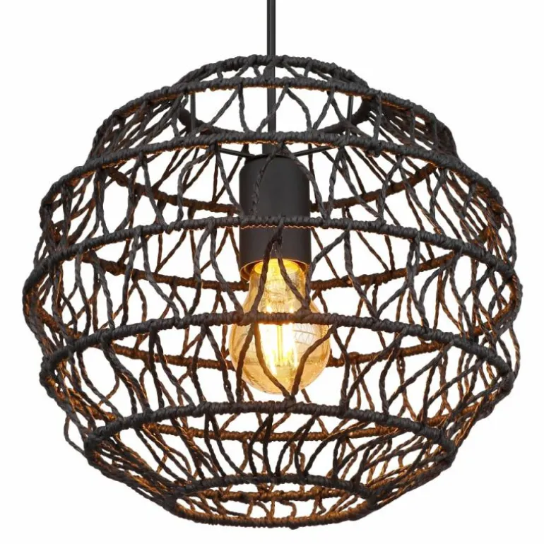 Suspension Globo SENNI Noir, 1 lumière