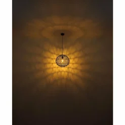 Suspension Globo SENNI Noir, 1 lumière