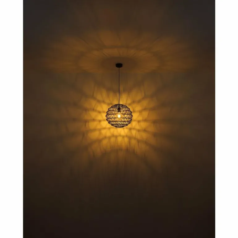 Suspension Globo SENNI Noir, 1 lumière