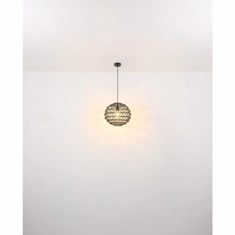 Suspension Globo SENNI Noir, 1 lumière